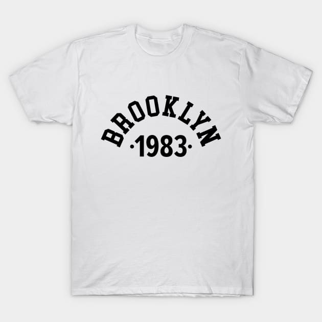 Brooklyn Chronicles: Celebrating Your Birth Year 1983 T-Shirt by Boogosh